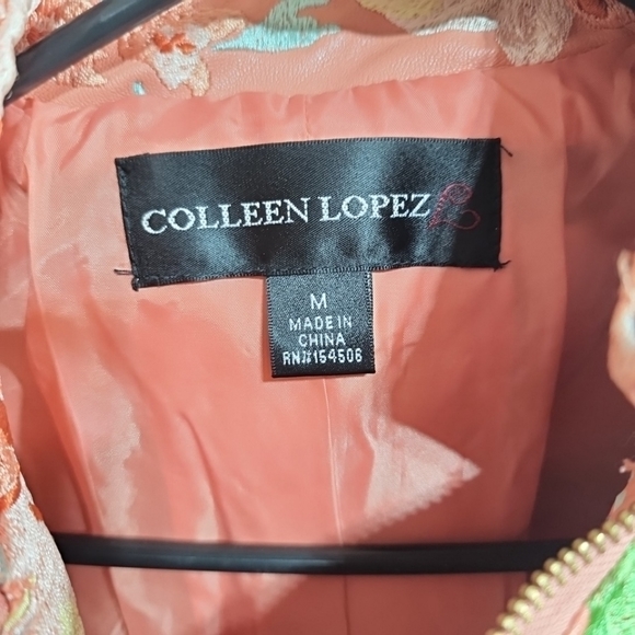 COLLEEN Lopez Womens Embroidered Faux Leather Jacket. Size Medium - Picture 7 of 9